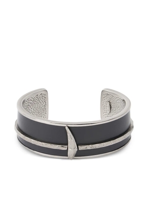 Roberto Cavalli textured-detail bracelet - Black