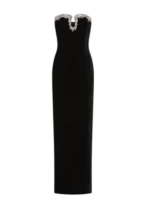 Rachel Gilbert Claudine velvet gown - Black
