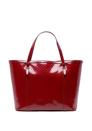 Gucci Pre-Owned 2016-2025 Patent Microguccissima Nice tote bag - Red