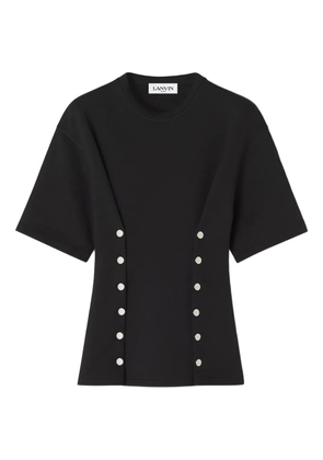 Lanvin button-detail fitted top - Black
