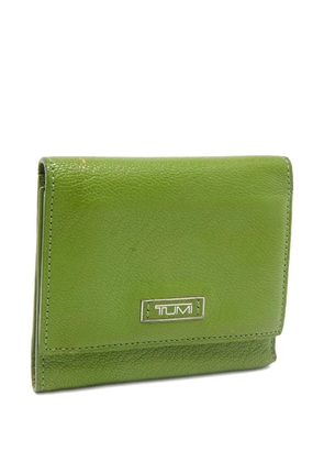 Tumi 2000s leather tri-fold wallet - Green