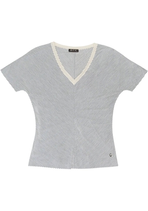 Loro Piana striped silk T-shirt - White