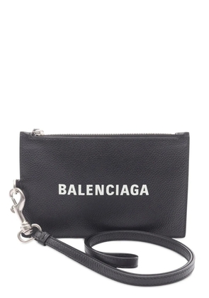 Balenciaga Pre-Owned 2010-2025 Leather Fragment Purse coin pouch - Black
