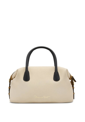 Oscar de la Renta logo-print tote bag - Neutrals