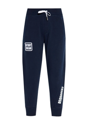 DSQUARED2 logo-patch number-detail track pants - Blue