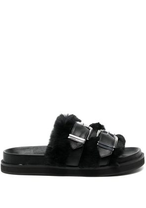 Senso Zali double-buckle leather sandals - Grey