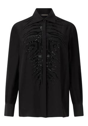 Roberto Cavalli sequin-embellished shirt - Black