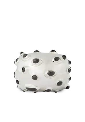 Courrèges Infinity flecked ring - Silver