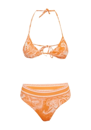 Christian Dior Pre-Owned Toile de Jouy bikini set - Orange