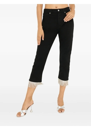 Alexandre Vauthier fringed-detail jeans - Black
