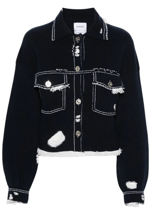 Barrie fringed denim jacket - Blue