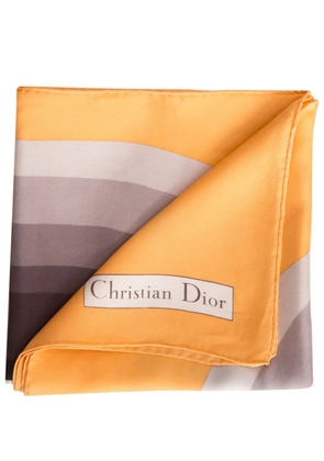 Christian Dior Pre-Owned 1970s logo-print scarf - Orange