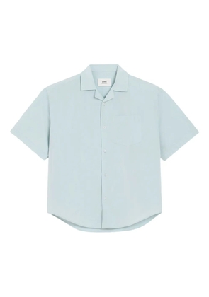 AMI Paris short-sleeve button-up shirt - Blue