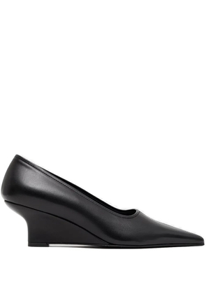 TOTEME 55mm pointed-toe leather pumps - Black