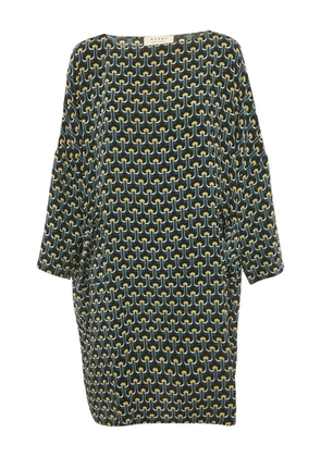 Marni Pre-Owned silk print mini dress - Green