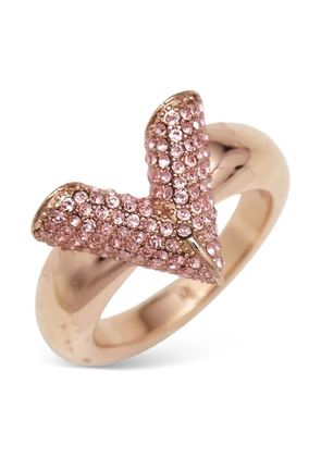 Louis Vuitton Pre-Owned Essential V rhinestone ring - Pink