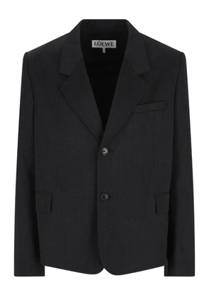 LOEWE buttoned cropped jacket - Grey