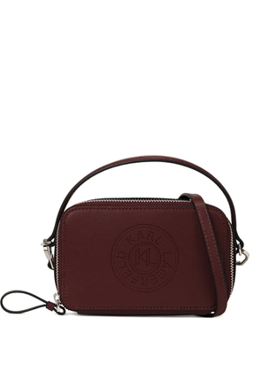 Karl Lagerfeld K/Circle top handle crossbody - Red