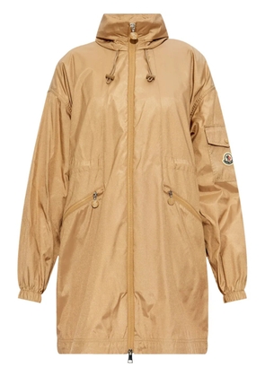 Moncler lightweight drawstring parka - Neutrals