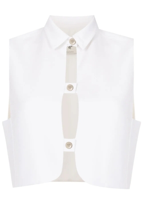 MISCI Helena cropped vest - White