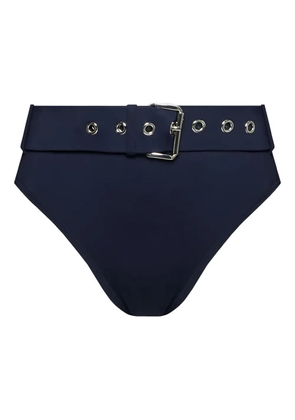 Michael Michael Kors belted-waist eyelet-detail bikini bottom - Blue