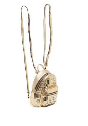 MCM Pre-Owned mini Stark Bebe Boo leather backpack - Gold