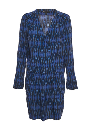 Maje printed mini dress - Blue