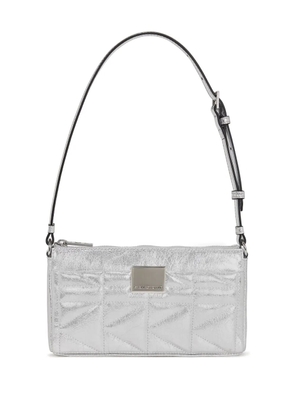 Karl Lagerfeld small K/Kuilt shoulder bag - Silver