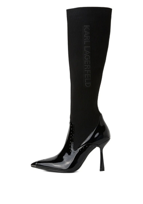 Karl Lagerfeld 100mm Pandara knee-high boots - Black