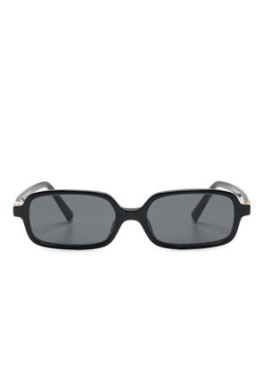 Miu Miu Pre-Owned rectangle-frame sunglasses - Black