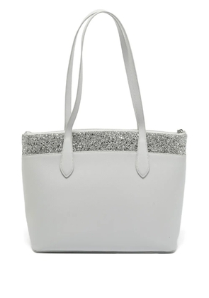 Kate Spade glitter-embellished leather tote bag - Grey