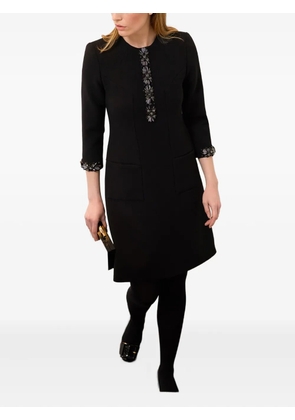 JANE Wonder bead-embellished mini dress - Black