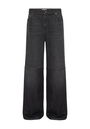 Jean Paul Gaultier cut-out-detail cotton jeans - Black