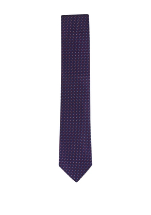 Canali dotted silk tie - Purple