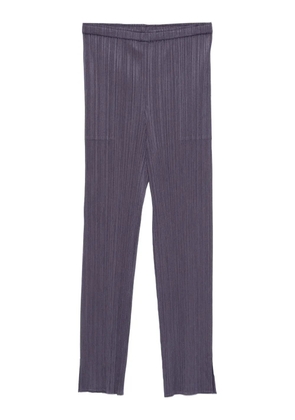 Pleats Please Issey Miyake pleated split trousers - Grey