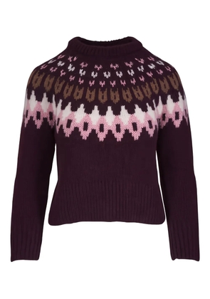 Veronica Beard Anne Fair Isle sweater - Red