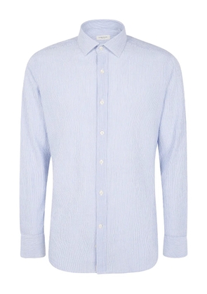 Tintoria Mattei pinstripe button-up shirt - Blue