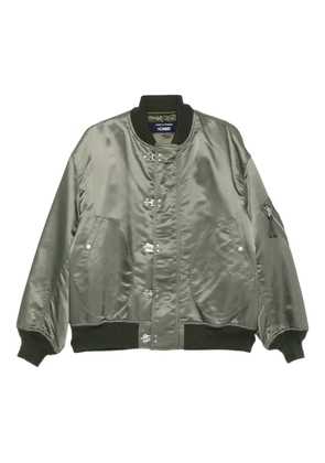 Comme des Garçons Homme satin-finish bomber jacket - Green