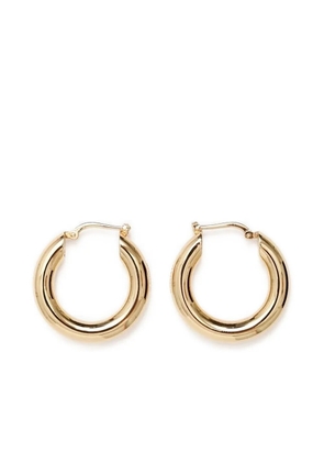 Jil Sander engraved-logo earrings - Gold