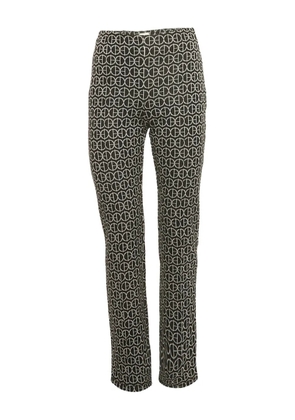 Hermès Pre-Owned Jacquard logo trousers - Black