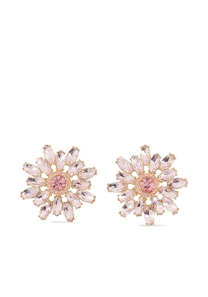 Self-Portrait flower-shaped earrings - Gold