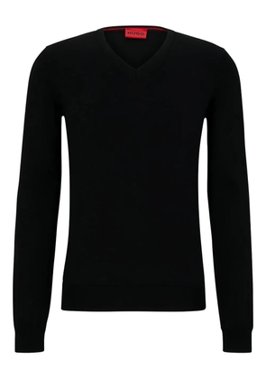 HUGO San Vo V-neck T-shirt - Black