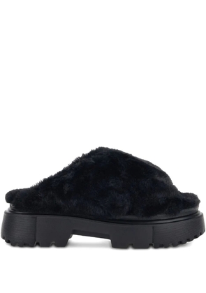 Hogan crossed bands slides - Black