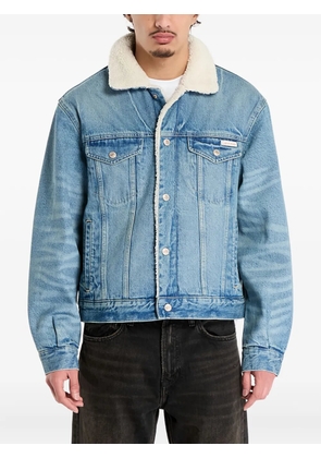 Calvin Klein 90s sherpa denim jacket - Blue
