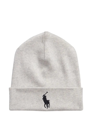 Polo Ralph Lauren logo-detail beanie hat - Grey