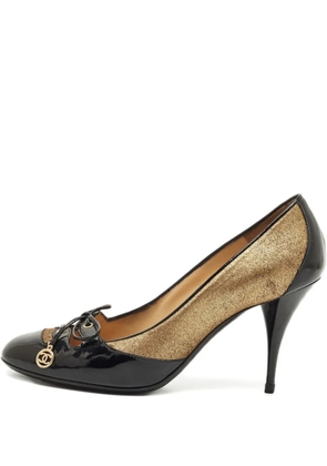 CHANEL Pre-Owned bow tie charm pumps - Black