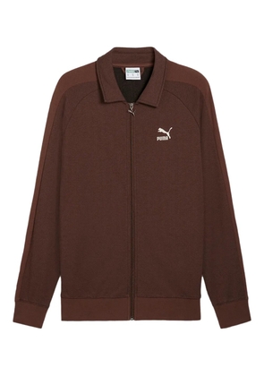 PUMA logo-detail track jacket - Brown
