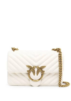PINKO mini Love One cross body bag - White