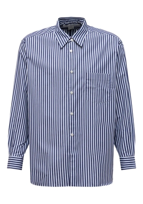Comme des Garçons Homme striped pocket shirt - Blue