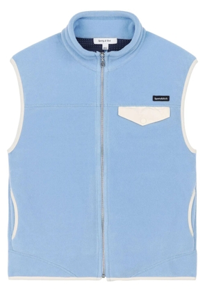 Sporty & Rich zipped polar vest - Blue